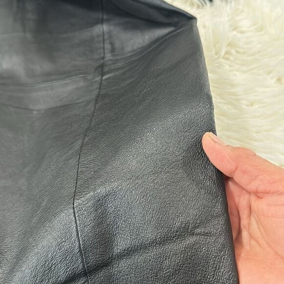 OTELLO PELLE 100% LEATHER SKIRT HIGH WAISTED SIZE 7/8 - Picture 10 of 10